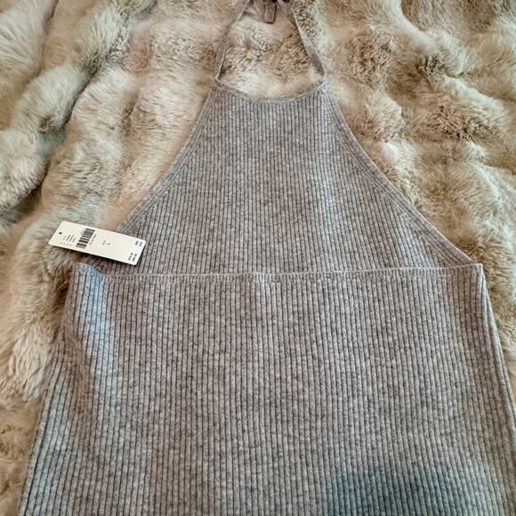 Anthropologie Gray Ribbed Tank Top - Picture 8 of 8